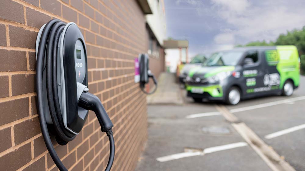 Workplace shop ev charging